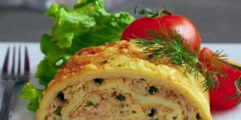 Рецепт рулет из омлета