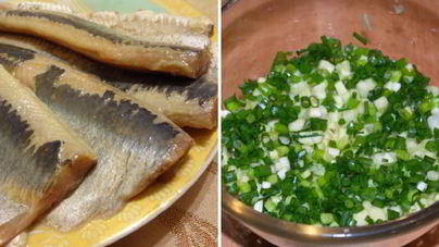 Рулет из селедки