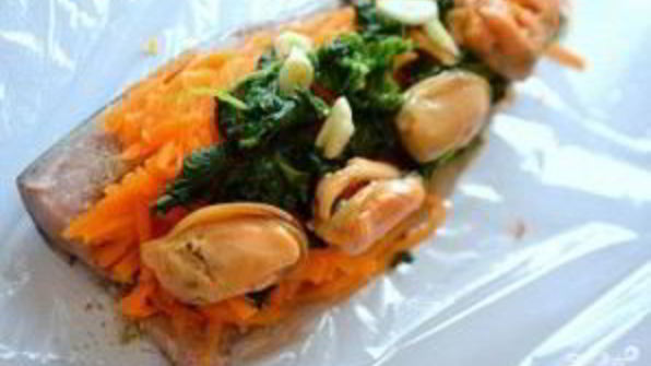 рулет из скумбрии с желатином