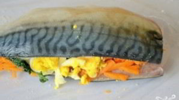 рулет из скумбрии с желатином