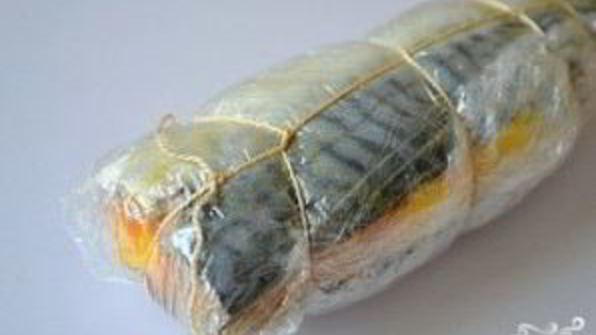 рулет из скумбрии с желатином