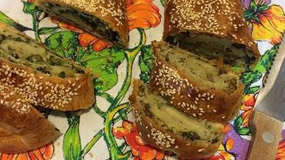 Рулет с тархуном и грибами