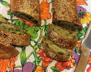 Рулет с тархуном и грибами