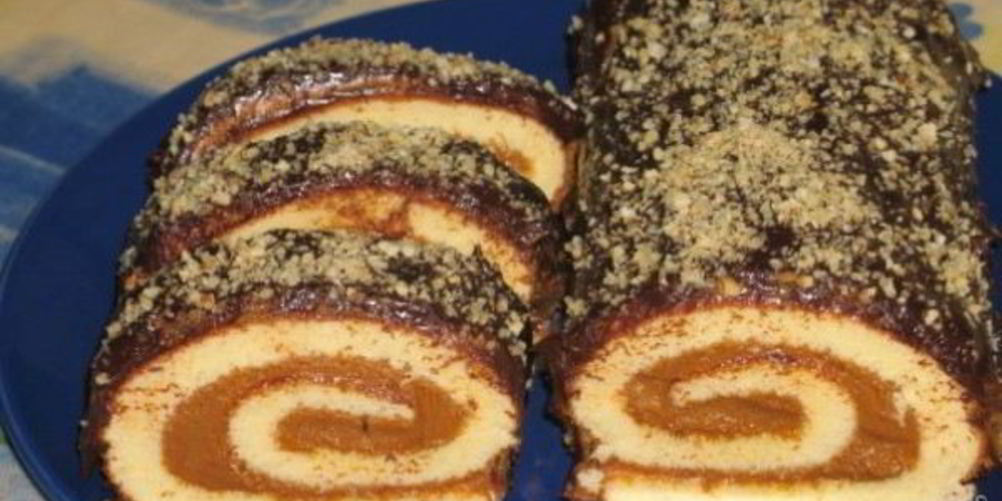 Рецепт рулет со сгущенкой