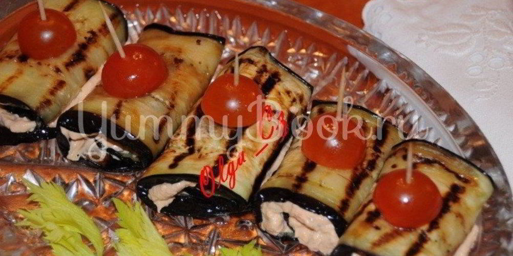 Рецепт рулетики из баклажан и сыра рикотта