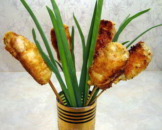 Рулетики из куриной грудки Камыши