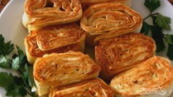 рулетики из лаваша с курицей и сыром
