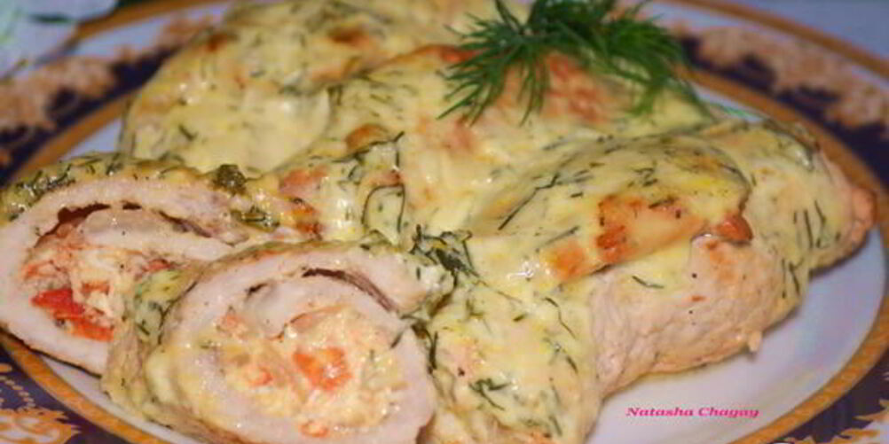 Рецепт рулетики из свинины с начинкой