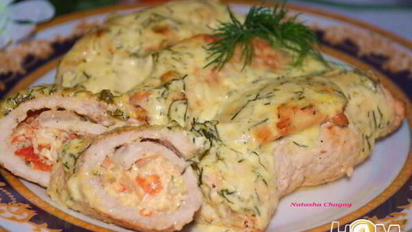 рулетики из свинины с начинкой