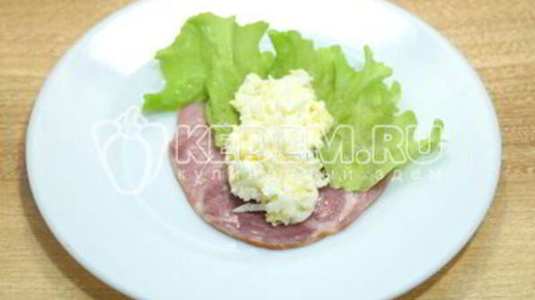 рулетики из ветчины