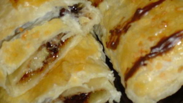 рулетики с бананом и кокосом