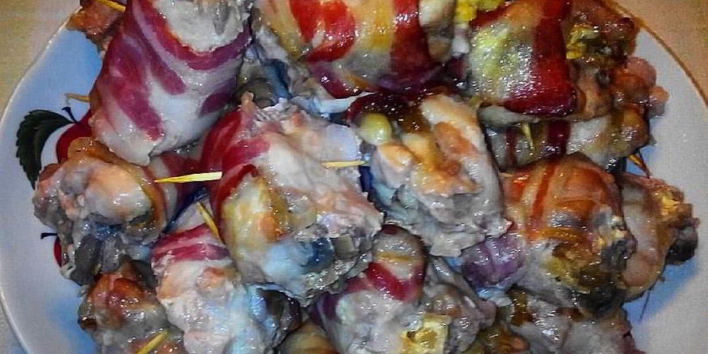 Рецепт рулетики в беконе