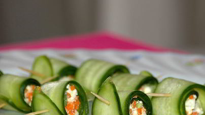 Рулеты из огурцов