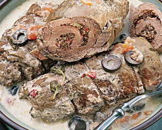 Рулеты из телятины нисуаз