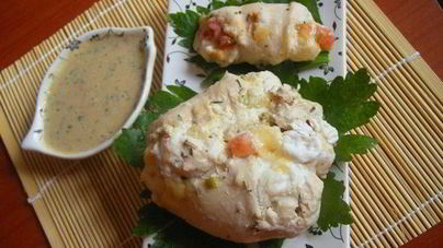 Сочные куриные конверты и рулеты из пароварки