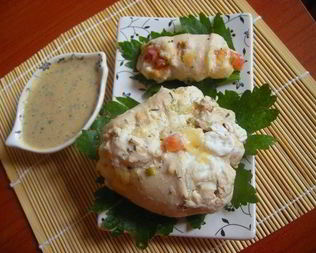 Сочные куриные конверты и рулеты из пароварки