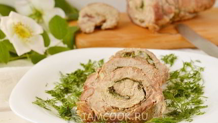 Свиной рулет в духовке