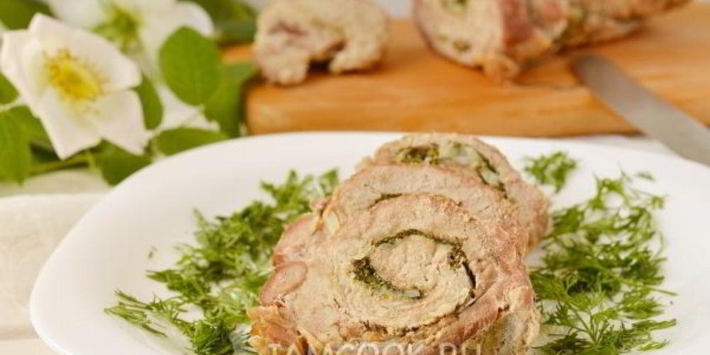 Рецепт свиной рулет в духовке