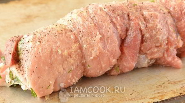 свиной рулет в духовке
