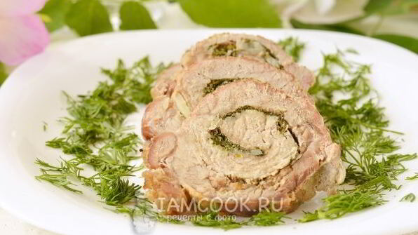 свиной рулет в духовке