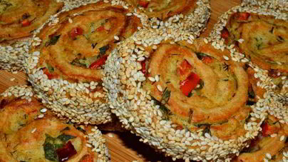 Запеченные рулетики с картофелем