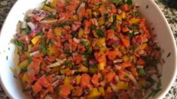 севиче из лосося