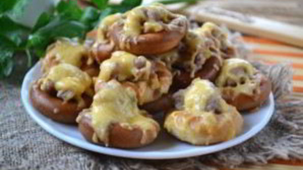 сушки, фаршированные фаршем