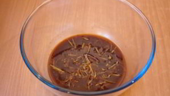 свинина, маринованная в соевом соусе и лимонном соке