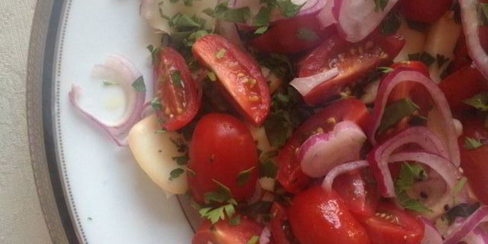 Рецепт сыр сулугуни с помидорами-черри