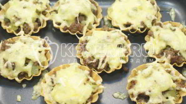 тарталетки с начинкой новогодний сюрприз