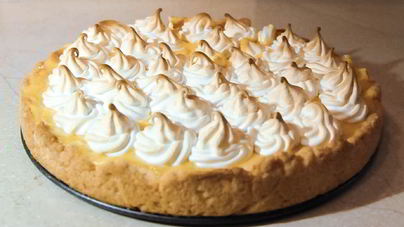 Французкий лимонный тарт с меренгой