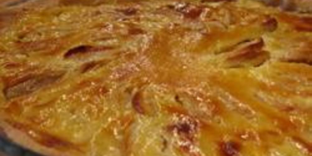 Рецепт французский миндально-яблочный тарт