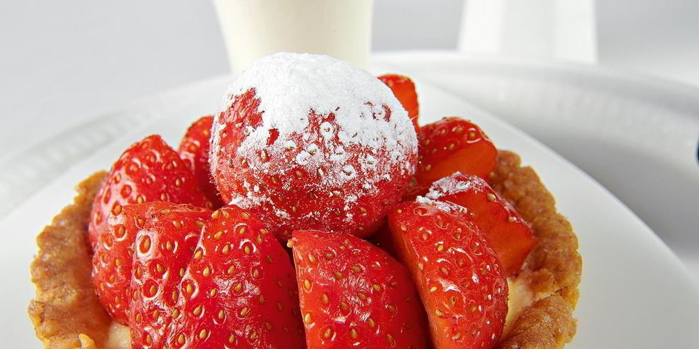 Рецепт клубничный тарт с сырным наполнителем