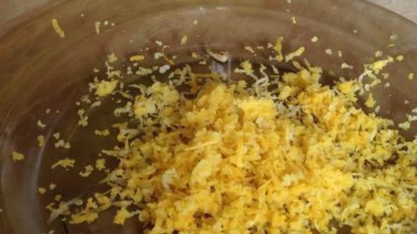 миндальный тарт с лимонным пудингом