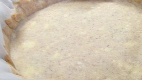 миндальный тарт с лимонным пудингом