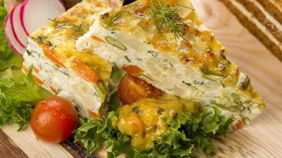 Морковный тарт с травами