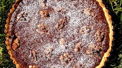Ореховый тарт с шоколадом