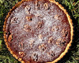 Ореховый тарт с шоколадом