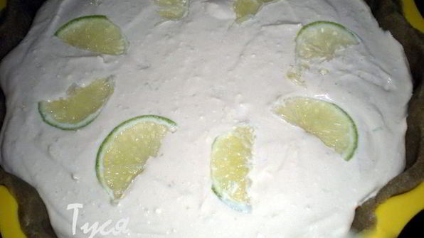 ржаной тарт с апельсином и бананом