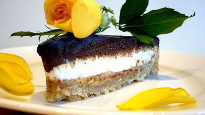 Шоколадно-арахисовый тарт