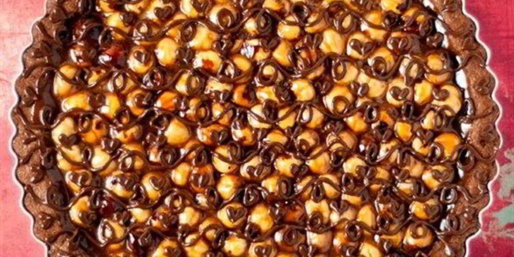 Рецепт шоколадно-карамельно-ореховый тарт