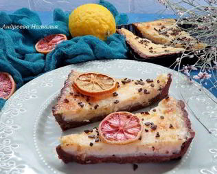 Шоколадно-лимонный тарт