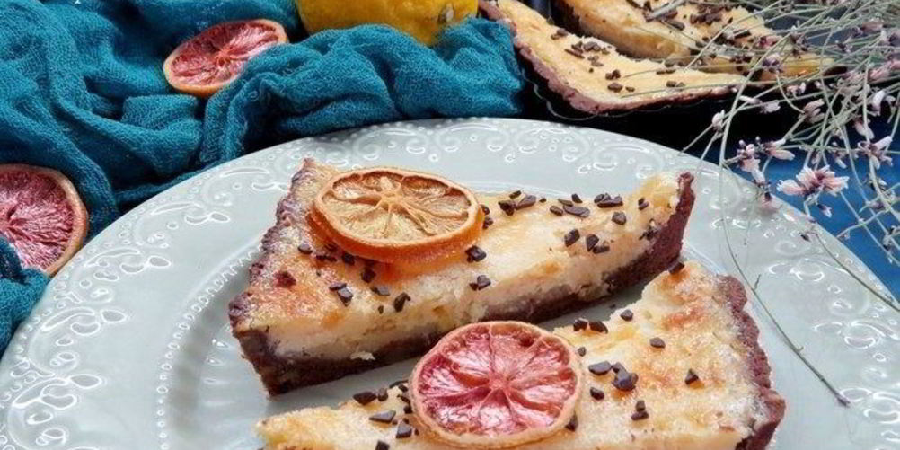 Рецепт шоколадно-лимонный тарт