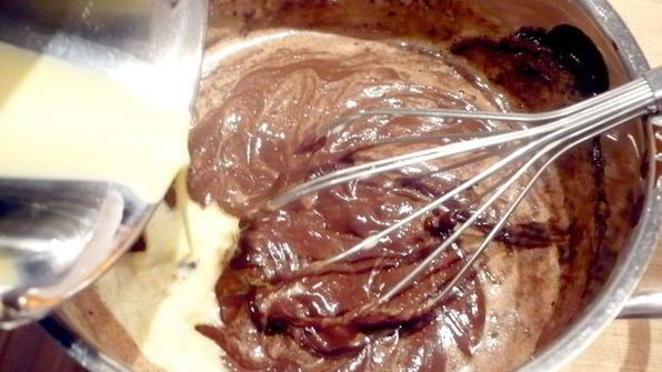 шоколадно-сливочный тарт только мысли все о нем и о нем