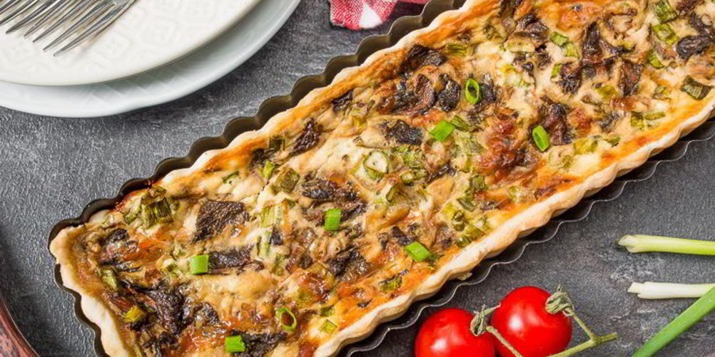 Рецепт тарт с грибами и сыром