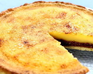 Тарт с инжиром и крем-брюле