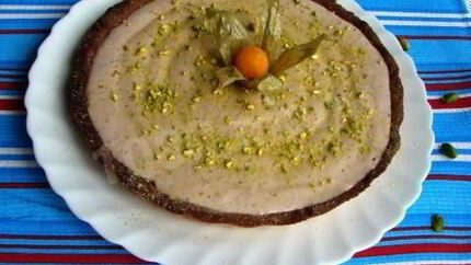 Тарт с клубничным джемом и муссом