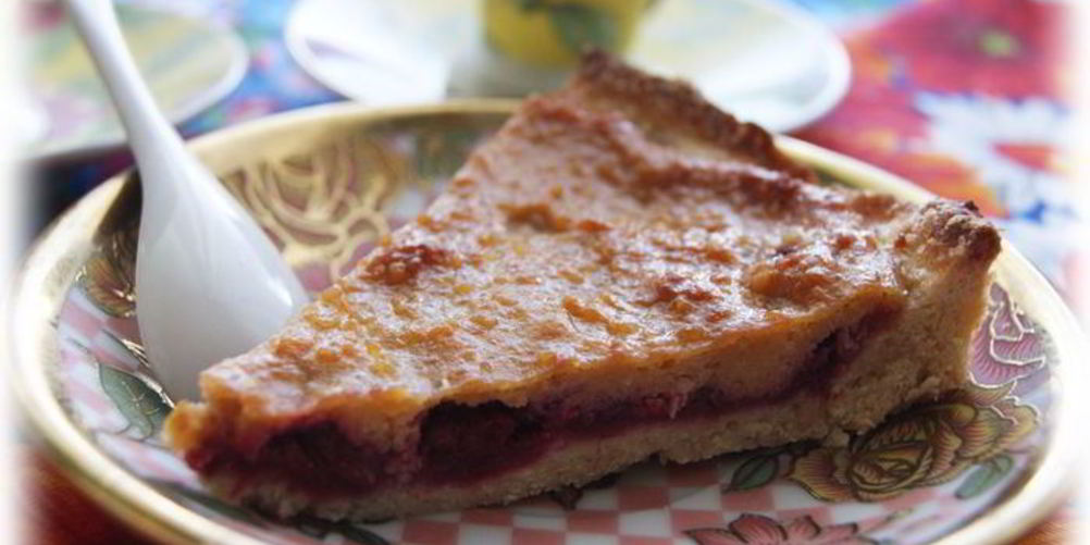 Рецепт тарт с малиной и заварным медовым кремом