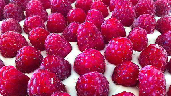 тарт с малиной