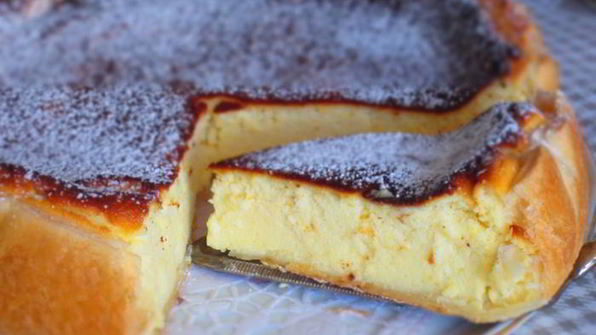 тарт с нежной творожно-ванильной начинкой